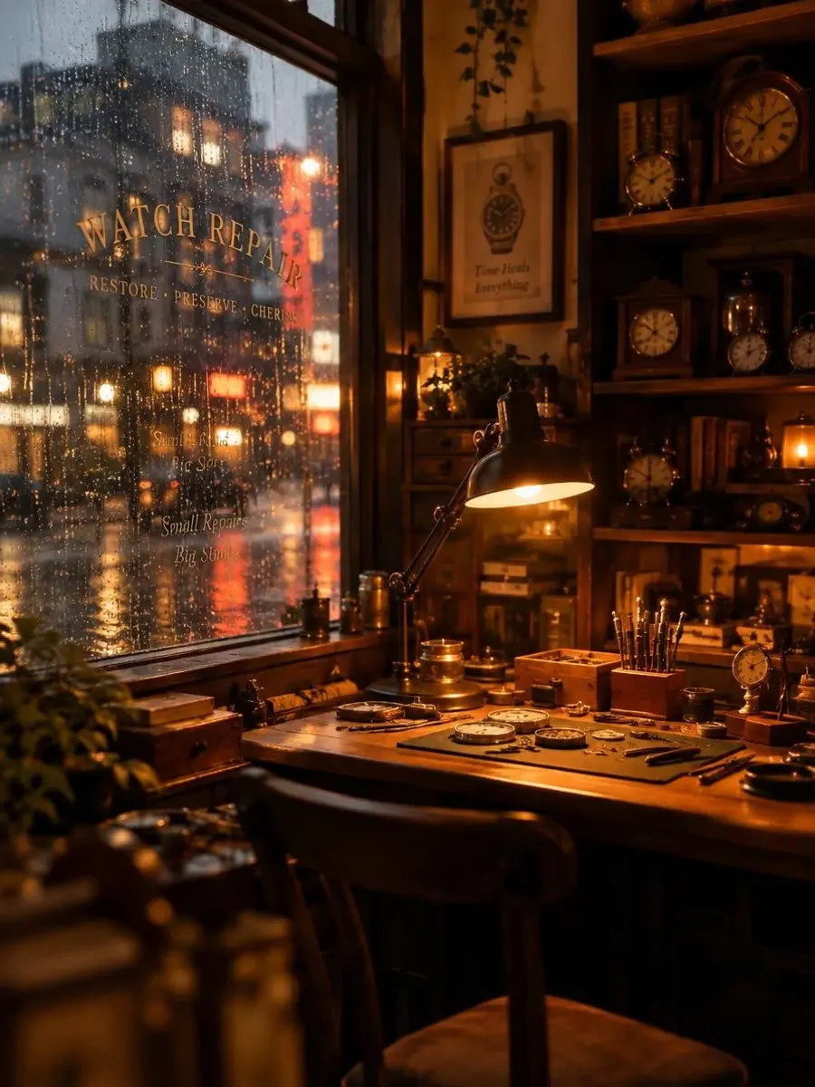把雨天修好的人 · 治愈短剧 把雨天修好的人封面:巷口伞铺 · 十一点电台 · 大雨